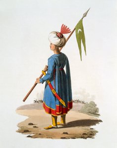 Ensign Bearer of the Spahis, 1818 by English School
