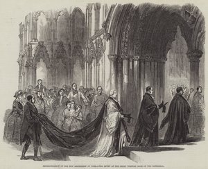 Enthronisation of the New Archbishop of York, the Entry at the Great Western Door of the Cathedral by English School
