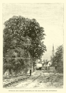 Entrance into Market Bosworth, on the road from the Battlefield
