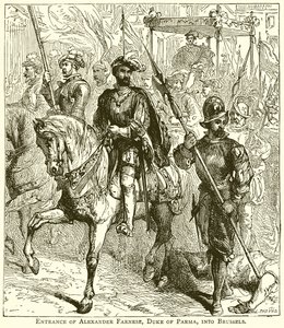 Entrance of Alexander Farnese, Duke of Parma, into Brussels by English School