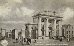 Entrance to Birmingham Station, 1838