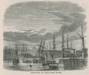 Entrance to West India Docks by English School