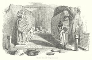 Entrance to a Small Temple (Nimroud) by English School