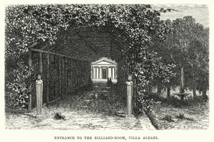 Entrance to the Billiard-Room, Villa Albani by English School