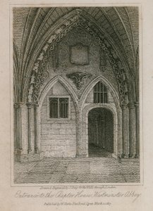 Entrance to the Chapter House, Westminster Abbey, London by English School
