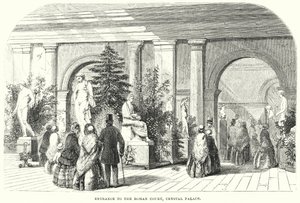Entrance to the Roman Court, Crystal Palace by English School