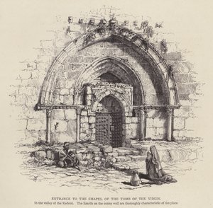 Entrance to the Chapel of the Tomb of the Virgin by English School