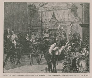 Entry of the Princess Alexandra into London by English School