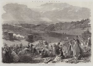 Epsom Races by English School