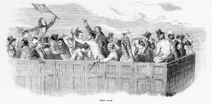 Epson Races 1847: The Railway - Third Class (engraving) by English School