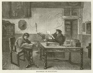 Erasmus in his Study