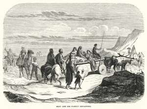 Esau and His Family Departing by English School