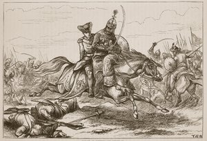 Escape of Lieutenant Goreham, Illustration from Cassell