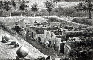 Etruscan Tombs excavated by Signor Mancini at Orvieto