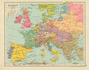 Europe in 1519 by English School