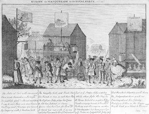 Europe in Masquerade, or the Royal Farce, by G. Foster, 1747