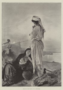 Evening on the Vistula by English School