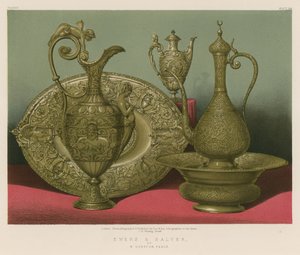 Ewers and Salver by English School