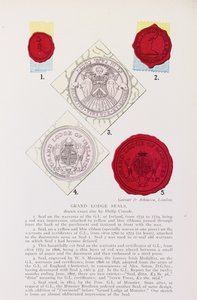 Examples of English and Irish Grand Lodge seals by English School