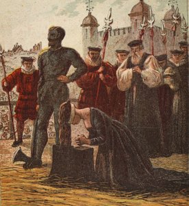 Execution of Lady Jane Grey, pub. 1890 by English School