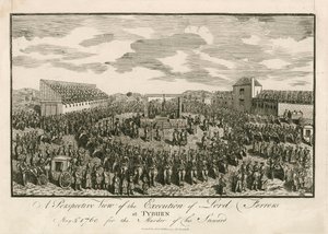 Execution of Lord Ferrers at Tyburn, 5 May 1760, for Murder of His Steward