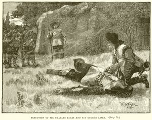 Execution of Sir Charles Lucas and Sir George Lisle