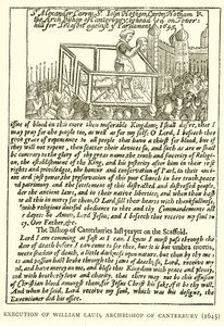 Execution of William Laud, Archbishop of Canterbury (1645) by English School