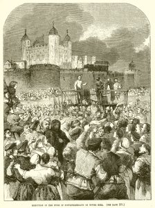 Execution of the Duke of Northumberland on Tower Hill by English School
