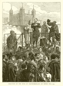 Execution of the Duke of Northumberland on Tower Hill, 1553