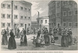 Exercising at Tothill Fields Prison by English School
