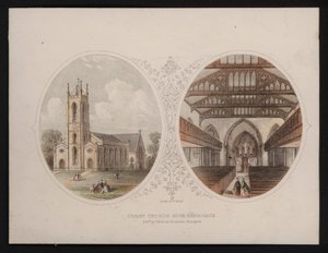 Exterior and interior views of Christ Church, Harrogate, Yorkshire