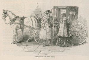 Exterior of a cab by English School