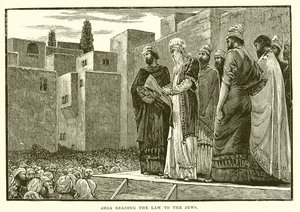 Ezra Reading the Law to the Jews