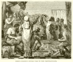 Fabius Maximus offers War to the Carthaginians by English School