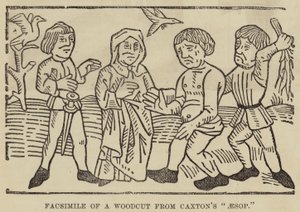 Facsimile of a Woodcut from Caxton