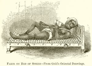 Fakir on Bed of Spikes by English School