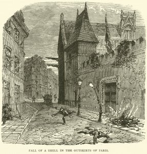Fall of a Shell in the Outskirts of Paris, October 1870