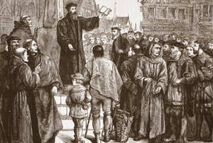 Farel Preaching in the Market-Place of Neuchatel