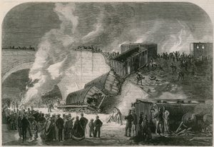Fatal Railway Accident at Kentish Town on the Hampstead Junction Line by English School
