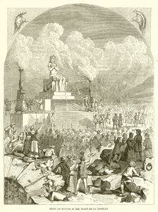 Feast of Nature in the Place De la Bastille by English School