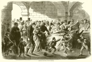 Feeding the Poor at New Orleans by English School