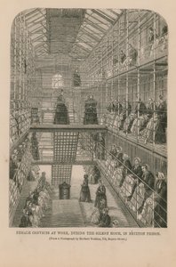 Female convicts at work by English School