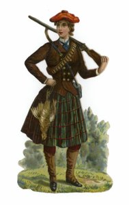 Female Grouse Shooter by English School