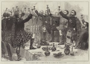 Festival of the Highland Society, the Health of the Duke of Rothsay, with Highland Honours by English School