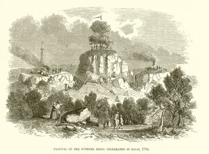 Festival of the Supreme Being Celebrated in Paris, 1794 by English School