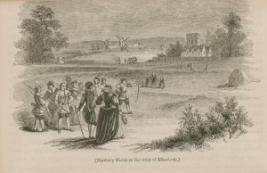 Finsbury Fields in the Reign of Queen Elizabeth I by English School
