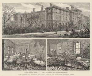 Fire at Forest Gate, Stratford, the District School of the Whitechapel and Poplar Unions by English School