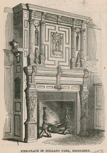 Fire place in Holland Park, London by English School