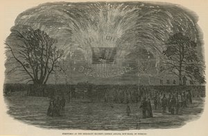 Fireworks at the Merchant Seamens Orphan Asylum