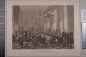 First Chartist Meeting, British Coffee House on Cockspur Street, 1839 by English School